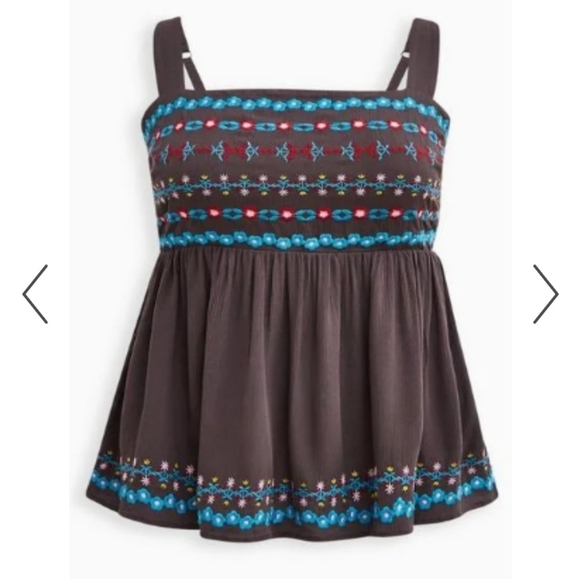 Torrid, Peplum Embroidery top, NWT - Picture 8 of 8